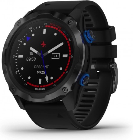 Garmin Descent Mk2i, Watch-style Dive Computer with Air Integration, Multisport Training/Smart Features, Titanium with Black Band