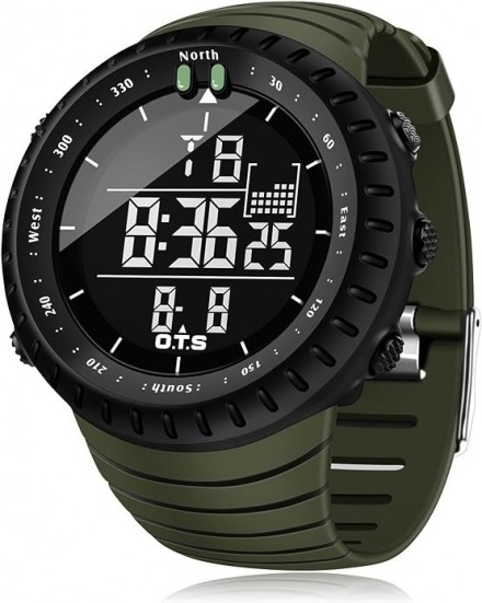 PALADA Men's Digital Sports Watch Waterproof Tactical Watch with LED Backlight Watch for Men