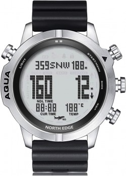 Aqua Professional Diving Computer Watch for Men Scuba Diving NDL 50M Dive Watch with Compass Altimeter Barometer Pedometer 100M Waterproof